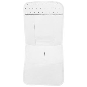 364 Fundas Silla Alex-Leslie Piqué Jaretas Blanco Puntilla y Topitos Negro